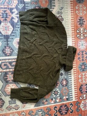 Madewell Olive Cable Turtleneck Sweater - Men